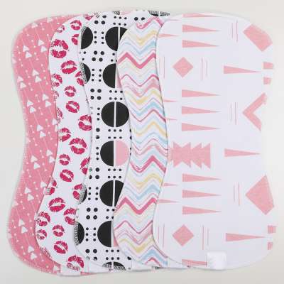 2layers 100% Organic Cotton, Soft and Absorbent Towels for Newborns Baby Burp Cloths