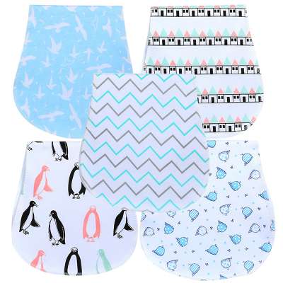 100% Organic Cotton Absorbent Baby Burp Cloth baby bibs and burp cloth