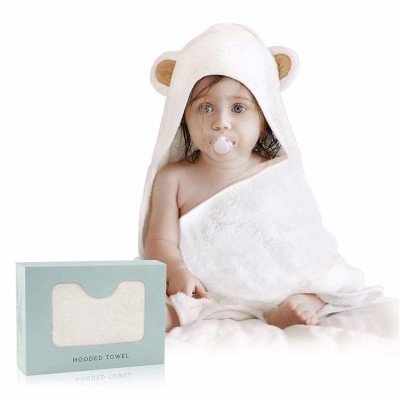 Extra Soft Super Absorbent and Hypoallergenic Bamboo Baby Hooded Towel