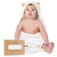 Infants & Toddlers, Hypoallergenic, Ultra Soft, Extra Large (35x35) Rayon from Bamboo, Premium Hooded Baby Towel