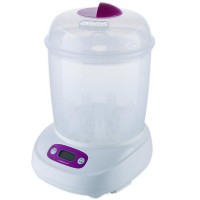 Hot sale one piece design LCD display anion function multi functional electric baby feeding milk bottle sterilizer dryer