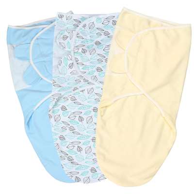 Custom Design Packing Breathable Natural Cotton Baby Swaddle wrap