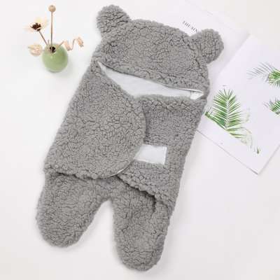 Faux cashmere baby soft swaddle wrap baby sleeping wrap