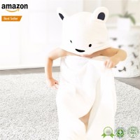 Hot selling hooded baby bath towel with animal hood for wholesales